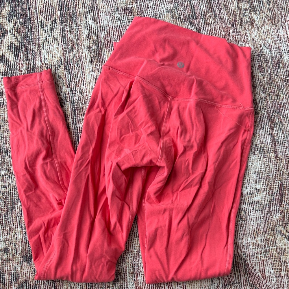 Size 2 Lululemon leggings coral